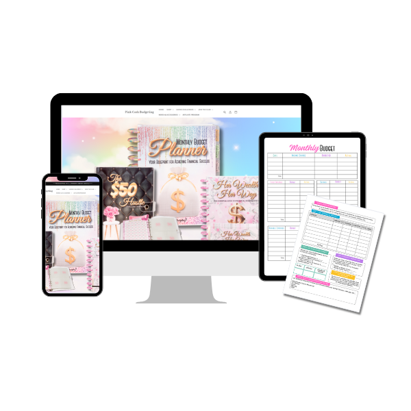 Beginner Butterflies Pink Cash Budgeting