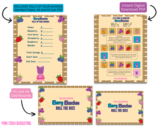 Berry Bunches Savings Challenge Instant Download