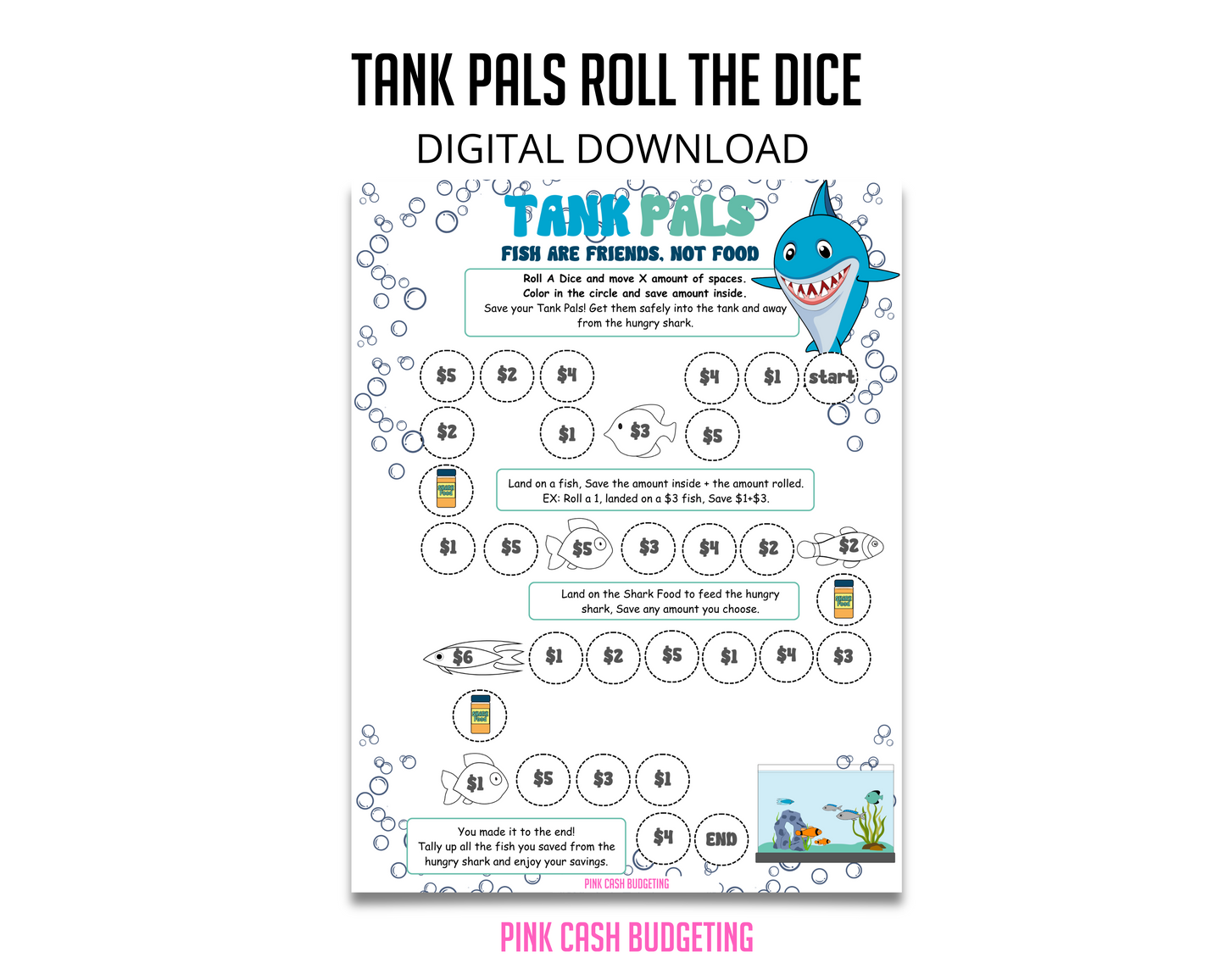 Tank Pals Savings Challenge Instant Download