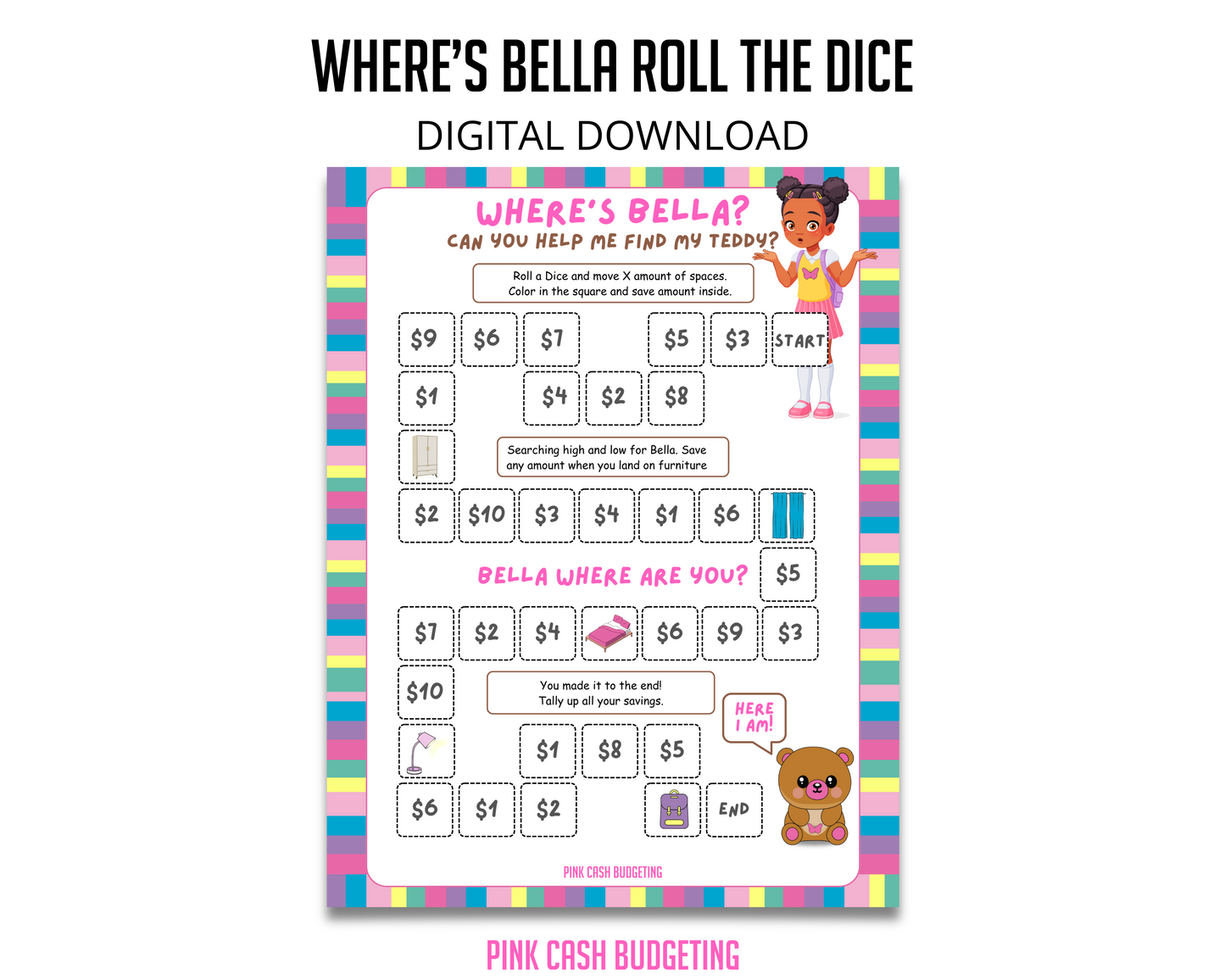 Where's Bella Savings Challenge Instant Download