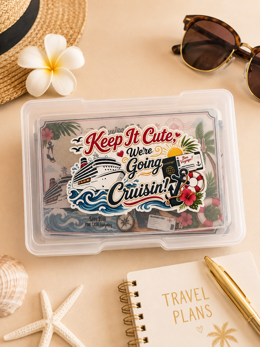 Cruise Vacation Savings Challenge | Cruise Travel Savings Box | Reusable Scratch Off Savings Challenge