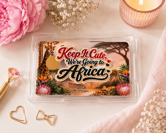 African Safari Scratch & Save Challenge | Africa Travel Savings Challenge | Safari Vacation Savings Box | Reusable Scratch Off Savings Game