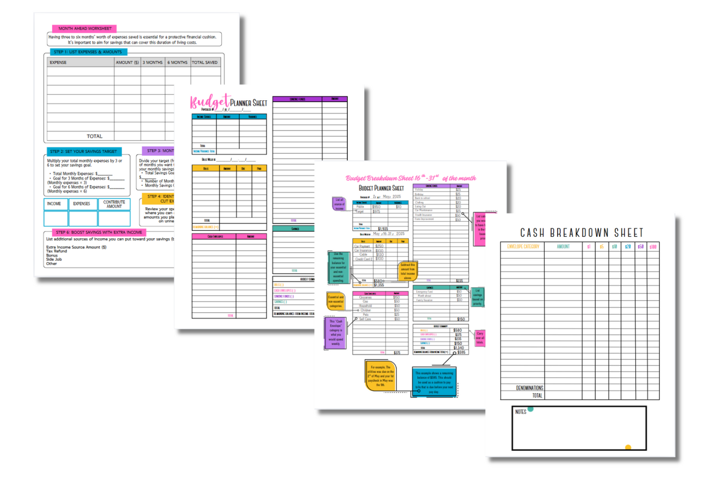 Simple Start Budget Planner Instant Download