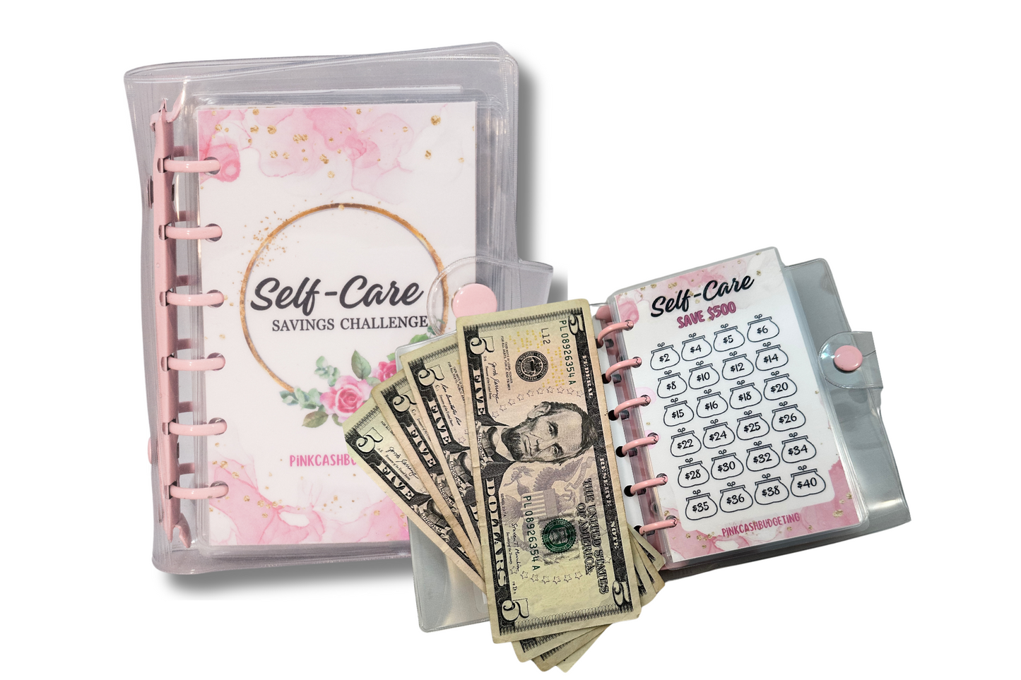 Self-Care Savings Challenge Binder