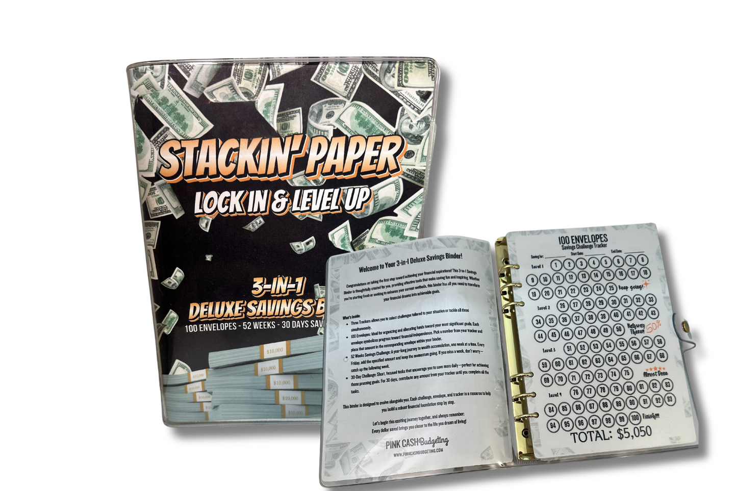 Stackin' Paper 3-in-1 Deluxe Savings Binder for Men $7,200