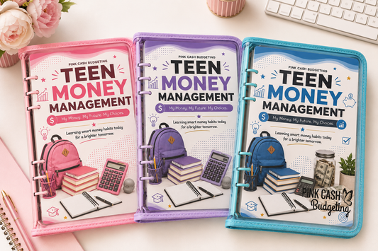 Teen Money Management Binder | Back-to-School Cash Budget Binder for Teens