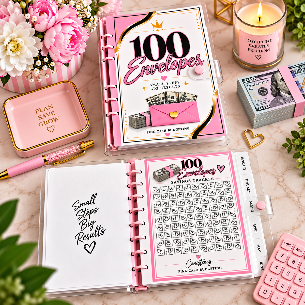 100 Envelopes Savings Challenge Binder