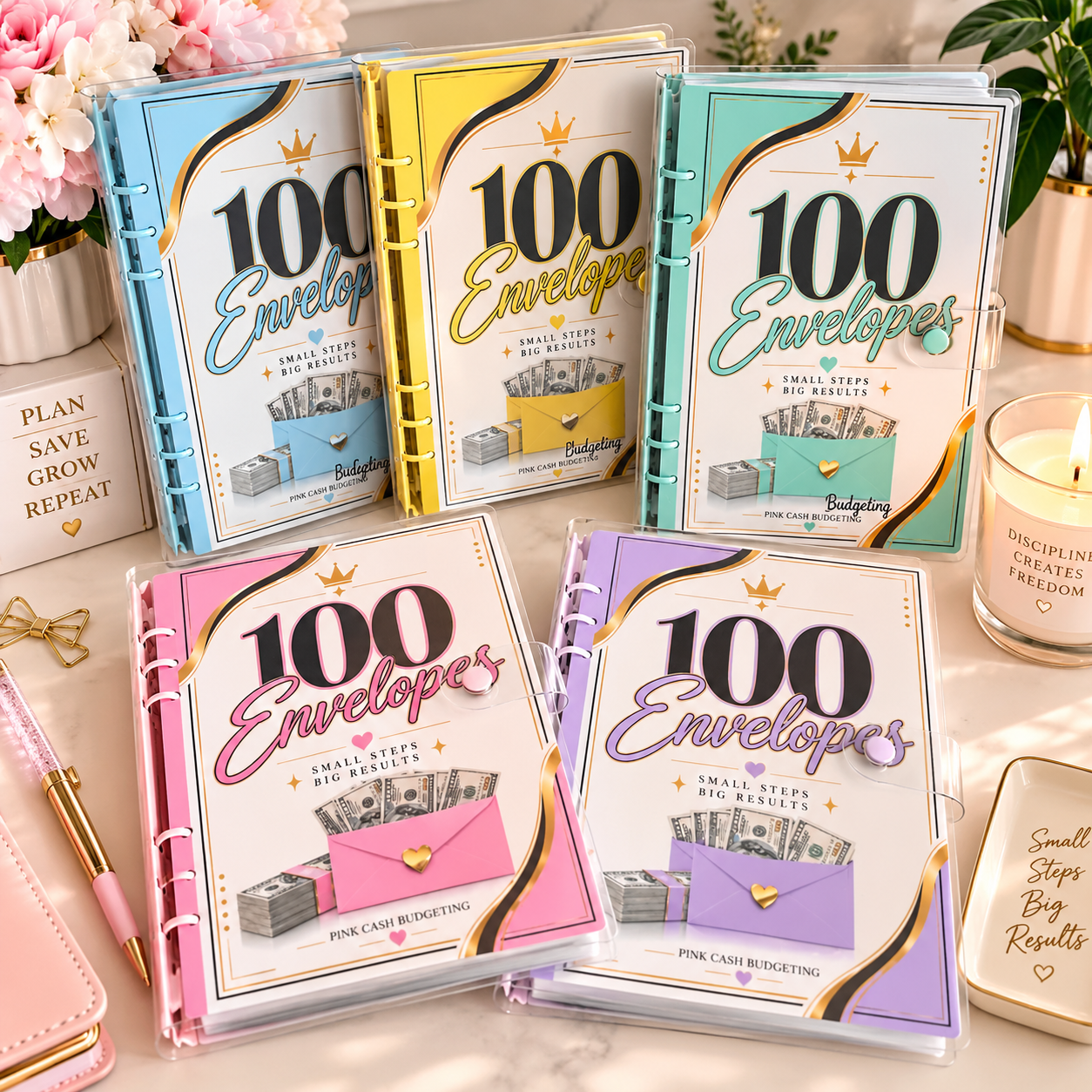 100 Envelopes Savings Challenge Binder