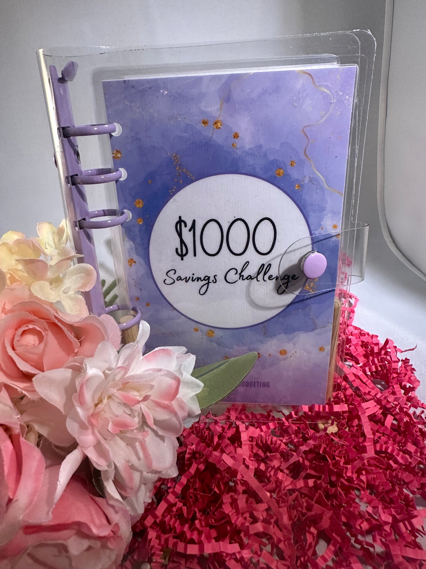 1K Savings Binder Bundle with A6 6-Ring & Saving Envelopes