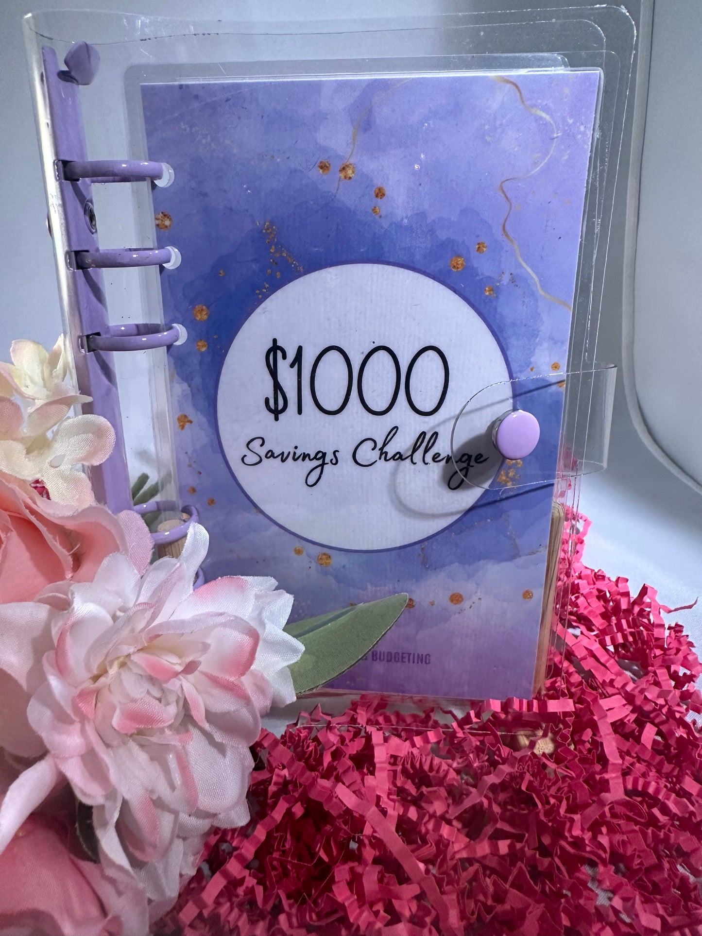 1K Savings Binder Bundle with A6 6-Ring & Saving Envelopes