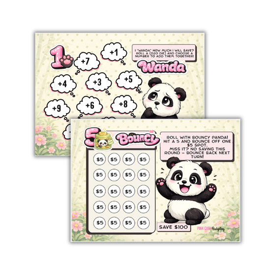 Roll With The Pandas Savings Challenge Binder