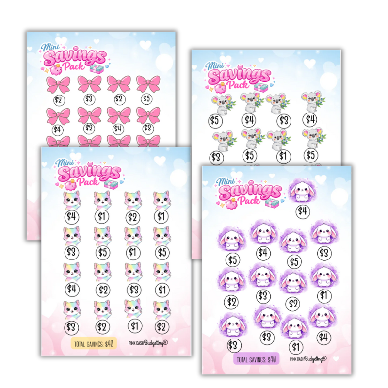 Mini Savings Pack – 10 Fun & Laminated Savings Challenges