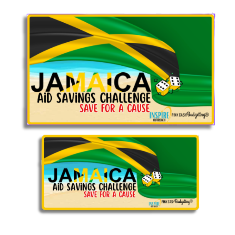 Jamaica Aid Savings Challenge Physical Kit | Save for a Cause | Fundraiser Jamaica Relief