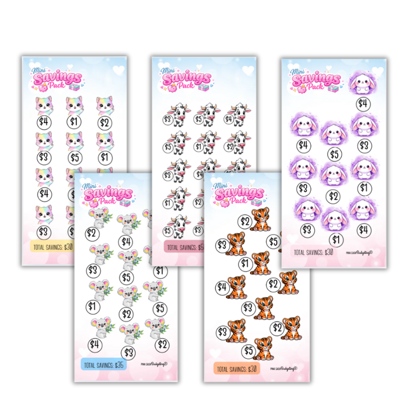 Mini Savings Pack – 10 Fun & Laminated Savings Challenges