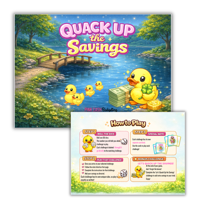 Quack Up The Savings Challenge Binder