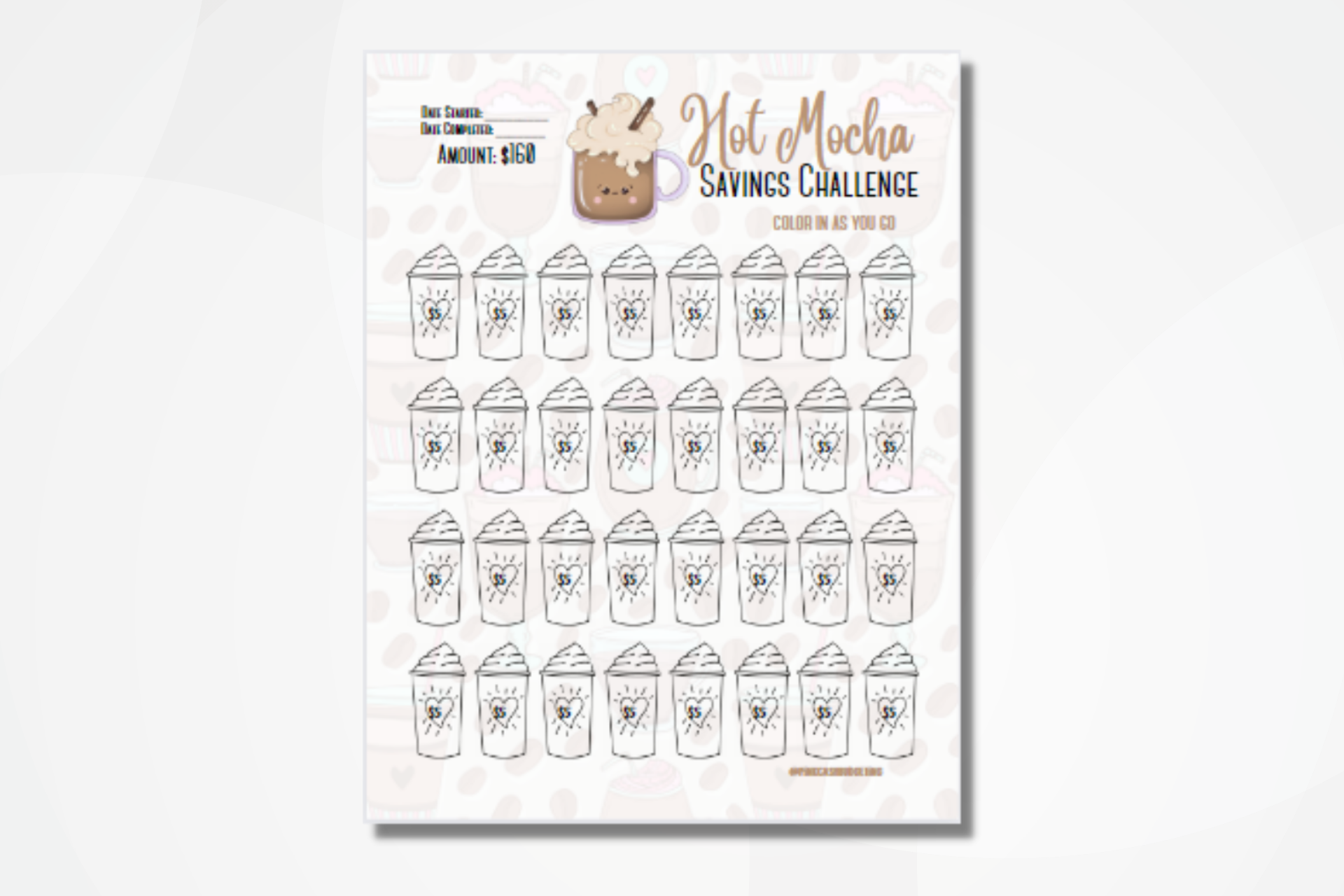 Hot Mocha Savings Challenge for Instant Savings