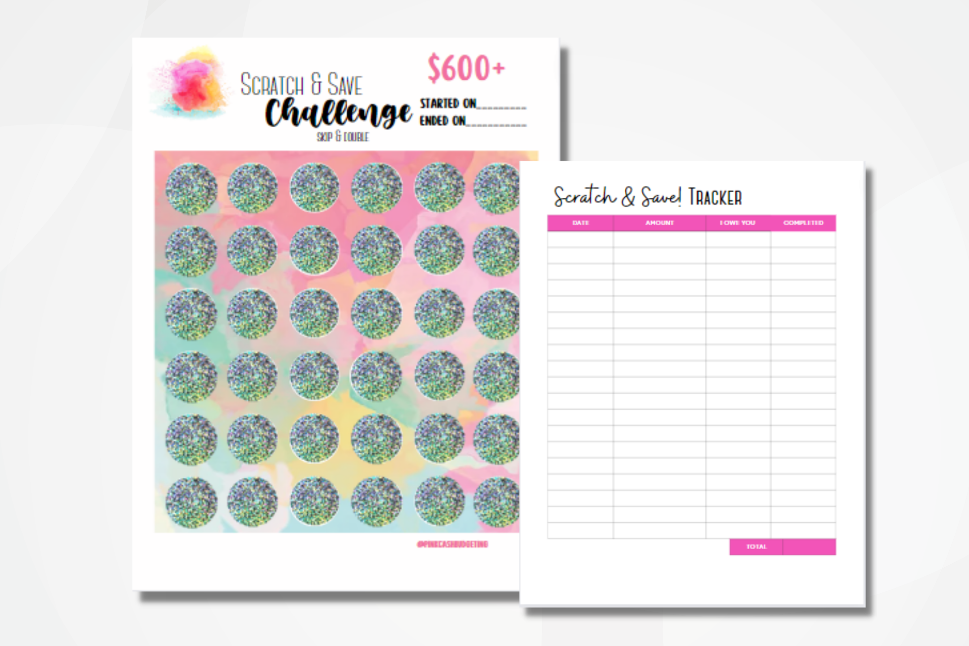 Scratch-off Savings Challenge | Scratch & Save 600+