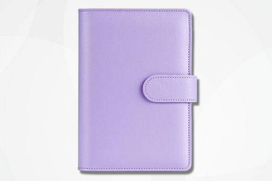 Purple Leather Budget Binder - A6