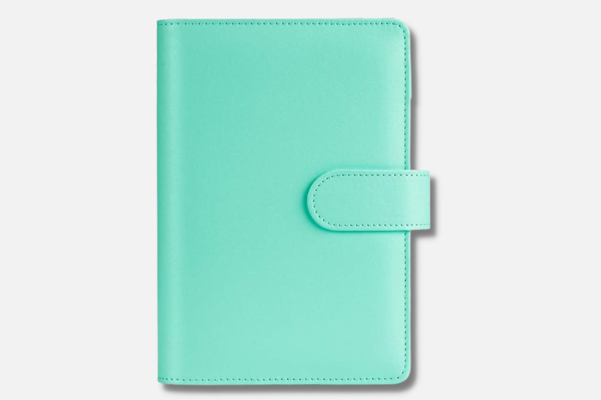 Teal Leather Budget Binder - A6