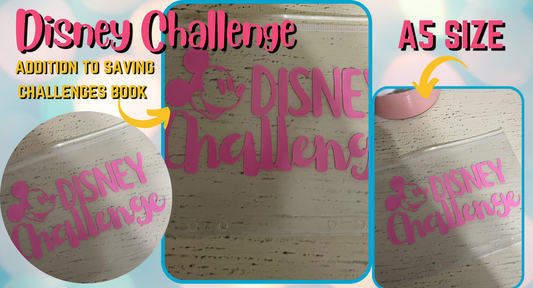 Disney A5 Zippered Saving Challenge Envelope